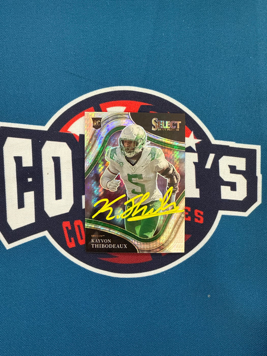 Kayvon Thibodeaux Autographed 2022 Panini Select Draft Picks Rookie Card (GTP)