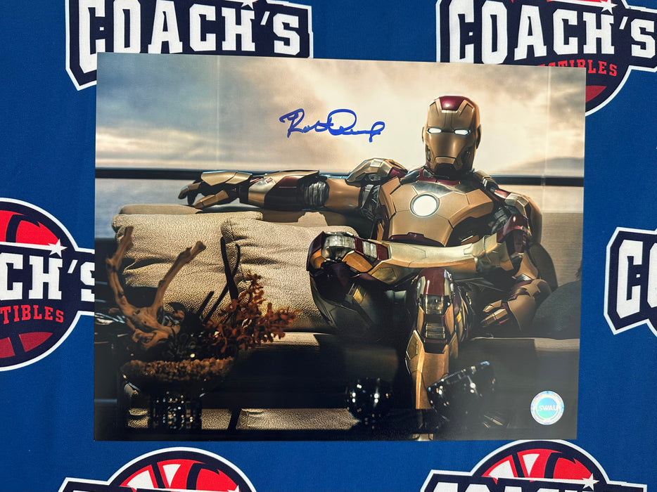 Robert Downey Jr Autographed Marvel Iron Man 11x14 Photo (SWAU)