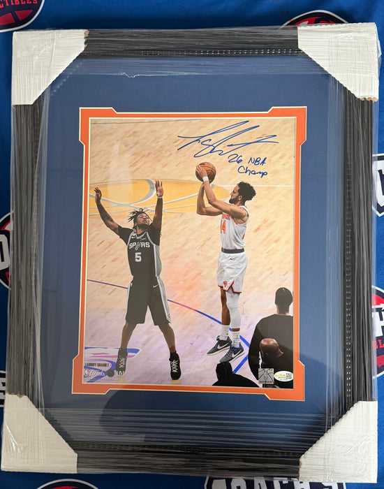 FRAMED Landry Shamet Autographed 11x14 Photo w/ 26 NBA Champ (JSA)