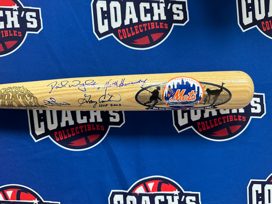 Captains of Queens Autographed Bat w/ Inscription (Beckett/JSA)