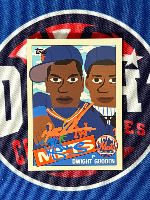 Dwight Gooden & Darryl Strawberry DUAL Autographed 2020 Topps Project 2020 Trading Card (GTP)
