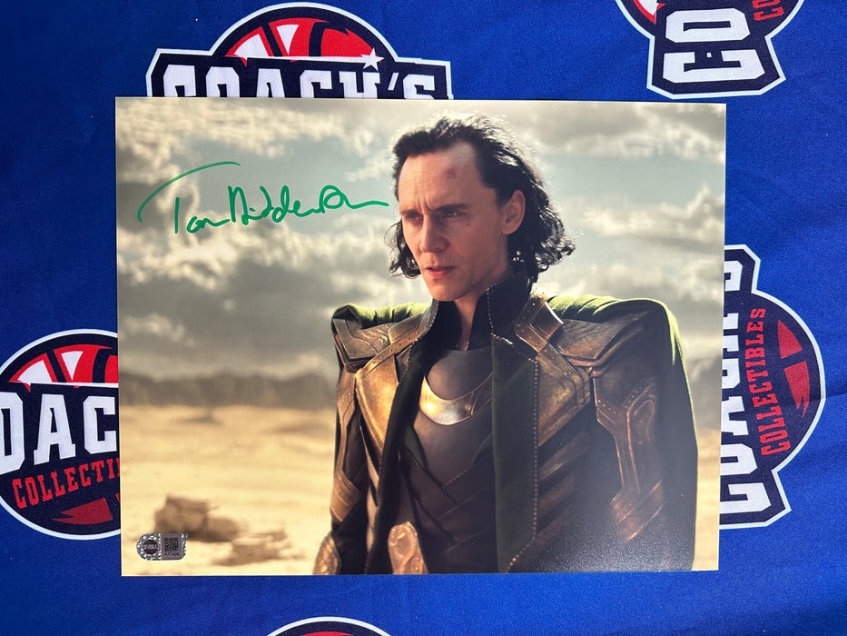 Tom Hiddleston Autographed 11x14 Loki Photo (SWAU)