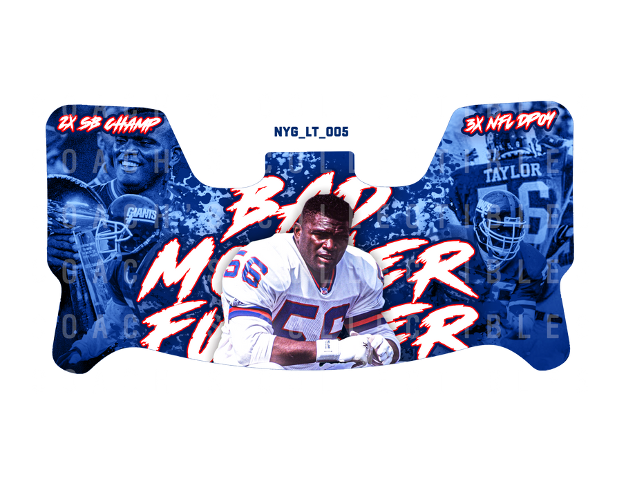 Lawrence Taylor Custom Visor for Any Full Size Riddell Helmet (Universal Fit)