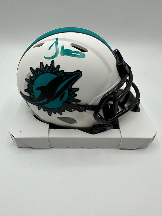 Tyreek Hill Autographed Miami Dolphins Lunar Eclipse Mini Helmet (Beckett)