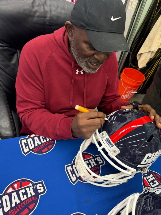 Lawrence Taylor Autographed NY Giants Full Size Retro Speed Replica Helmet w/ BMF Inscription (JSA)