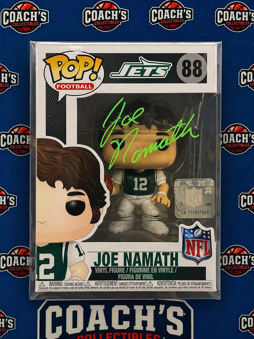 Joe Namath Autographed NY Jets Funko Pop #88 (Beckett)