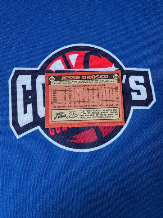 Jesse Orosco Autographed 1986 Topps Base Card (GTP)