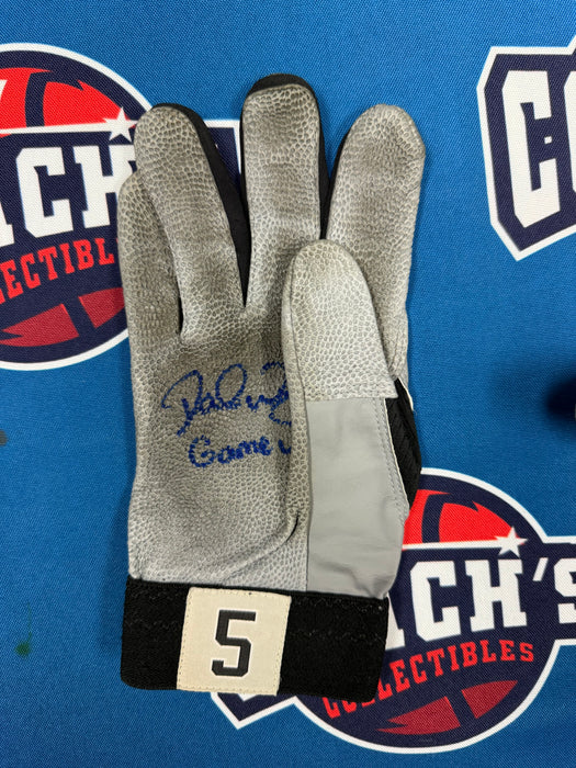 GAME USED David Wright Autographed PAIR of Nike Batting Gloves w/ Game Used Inscription (Beckett)