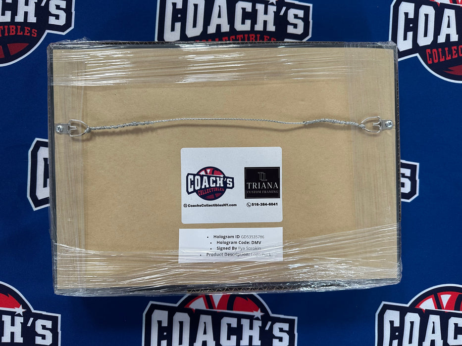 Ilya Sorokin Autographed Puck in 13”x8” Custom Shadowbox (Fanatics)