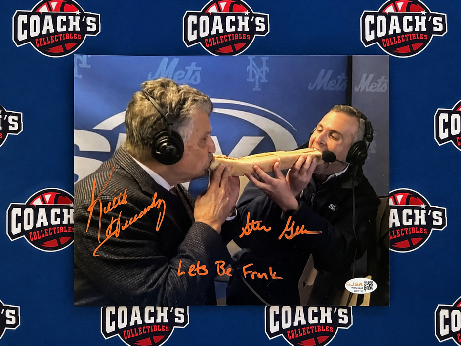 Keith Hernandez & Steve Gelbs DUAL Autographed “Lets Be Frank” 8x10 Photo w/ Inscription (JSA)