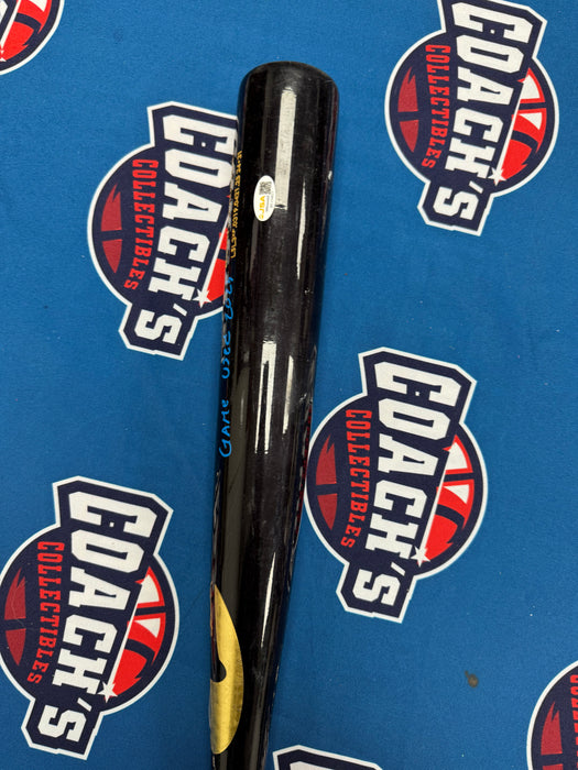 Ronny Mauricio Autographed GAME USED Bat from 2025 Season w/ Inscr (JSA)