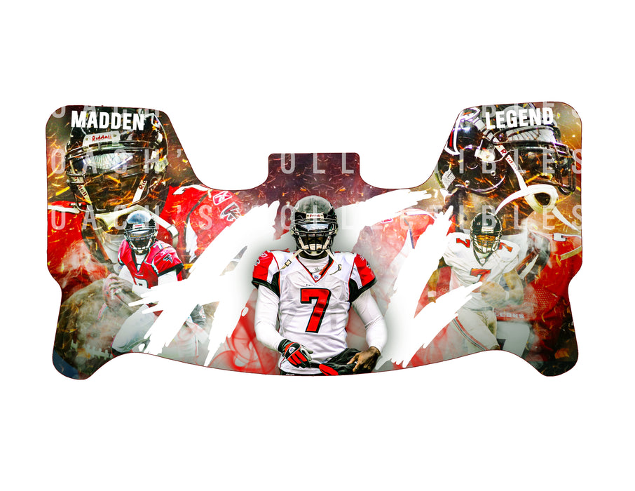 Michael Vick Custom Visor for Any Full Size Riddell Helmet (Universal Fit)