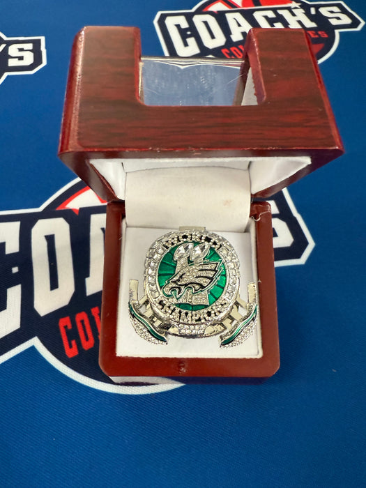 Philadelphia Eagles Replica Super Bowl LIX Ring with Display Box