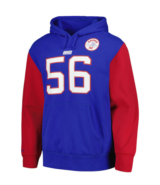 Lawrence Taylor LARGE New York Giants Mitchell & Ness Retired Player Name & Number Pullover Hoodie - Royal