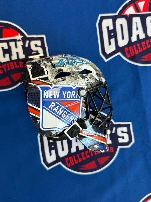Mike Richter Autographed NY Rangers Mini Goalie Mask (JSA)