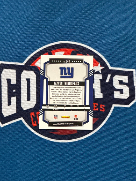 Kayvon Thibodeaux Autographed 2023 Panini Score #240 Card (GTP)