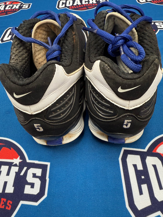 GAME USED David Wright Autographed PAIR of Blue Nike Cleats w/ Game Used Inscription (Beckett)