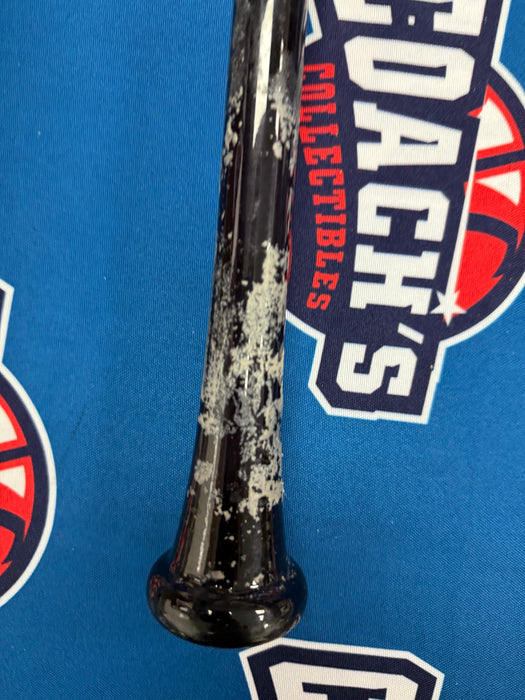 Ronny Mauricio Autographed GAME USED Bat from 2025 Season w/ Inscr (JSA)