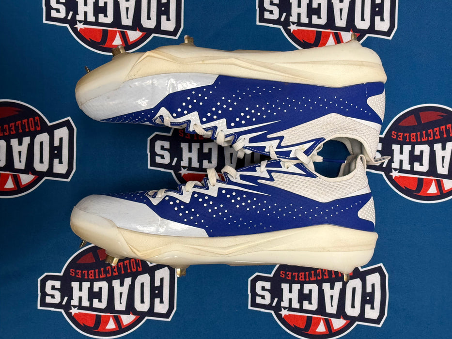 GAME USED Ronny Mauricio Autographed PAIR of Adidas Cleats w/ Game Used 2025 Inscription (JSA)