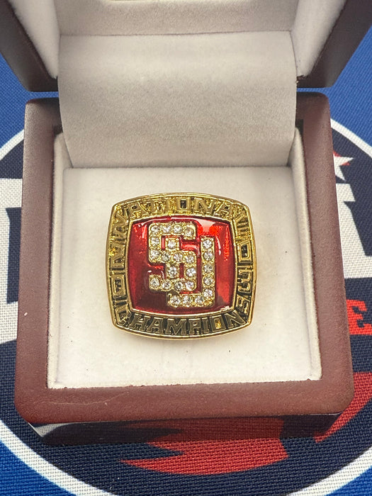 Syracuse Orange REPLICA 2003 College Basketball National Championship Ring w/ Display Box