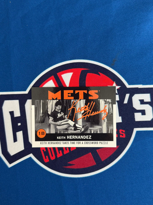 Keith Hernandez Autographed 2021 Topps Once Upon a Time in Queens Special Set Card (GTP)