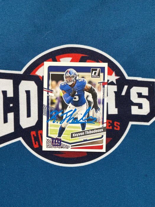 Kayvon Thibodeaux Autographed 2023 Panini Donruss #224 Card (GTP)