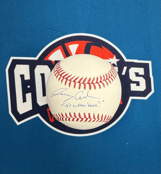 Gary Cohen Autographed OML Baseball w/ Put it in the Books Inscription (JSA)