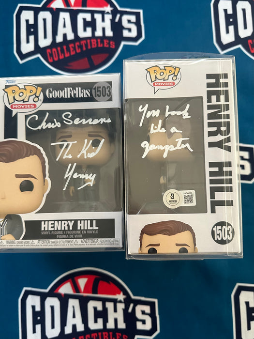 Chris Serrone Autographed Goodfellas Henry Hill Funko Pop #1503 with Inscription (Beckett)