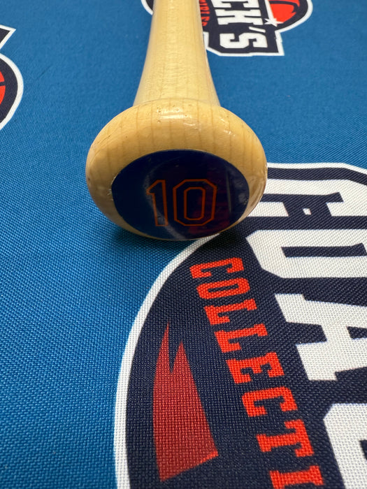 Ronny Mauricio Autographed GAME USED Bat from 2025 Season w/ Inscr (JSA)