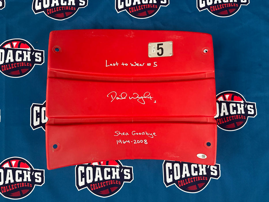 David Wright Autographed Shea Stadium Authentic Red Seat Back w/ Multi Inscription  (JSA)