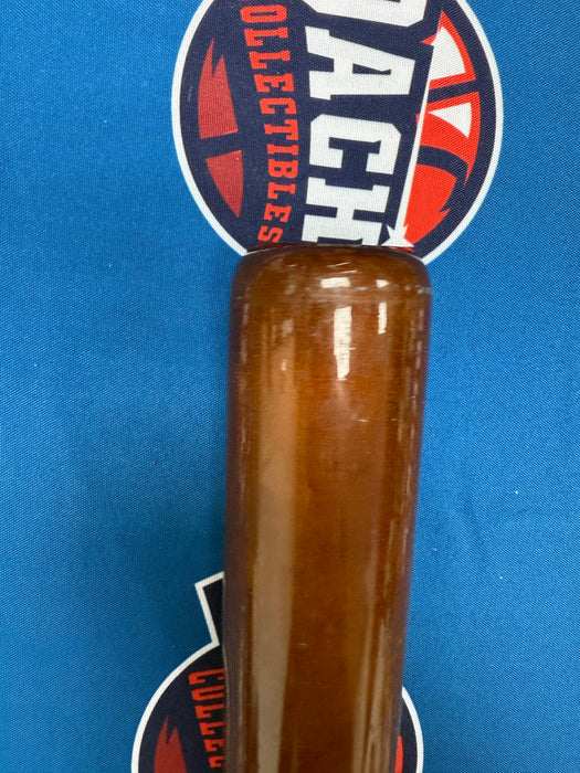 Ronny Mauricio Autographed GAME USED Bat from 2025 Season w/ Inscr (JSA)