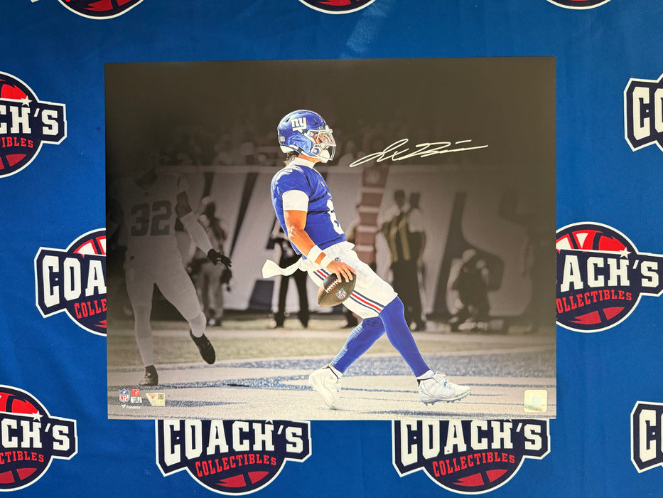 Jaxson Dart Autographed 16x20 1st NFL Touchdown Spotlight Photo (Fanatics)