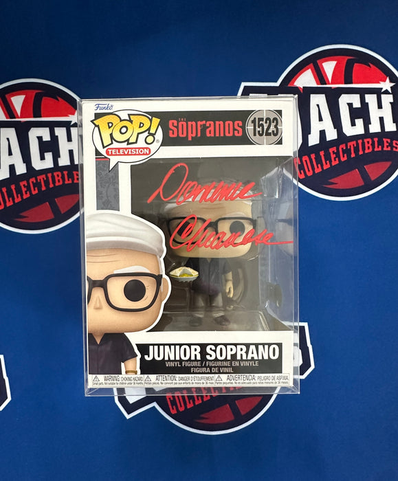 Dominic Chianese Autographed "Uncle Junior" Sopranos Funko Pop #1523 (Beckett)