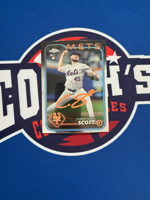 Christian Scott Autographed 2024 Topps Chrome Rookie Card #USC161 (GTP)