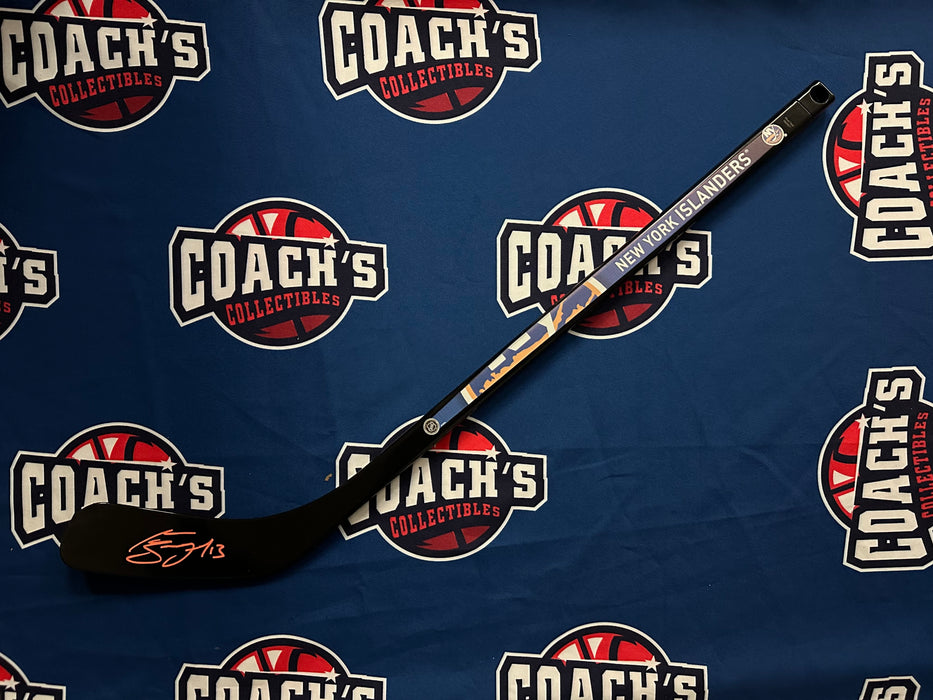 Mathew Barzal Autographed NY Islanders Mini Hockey Stick (Fanatics)