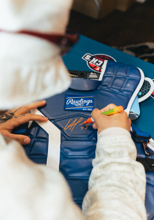 Francisco Alvarez Autographed Full Size Authentic Adult Rawlings Catchers Chest Protector (JSA)