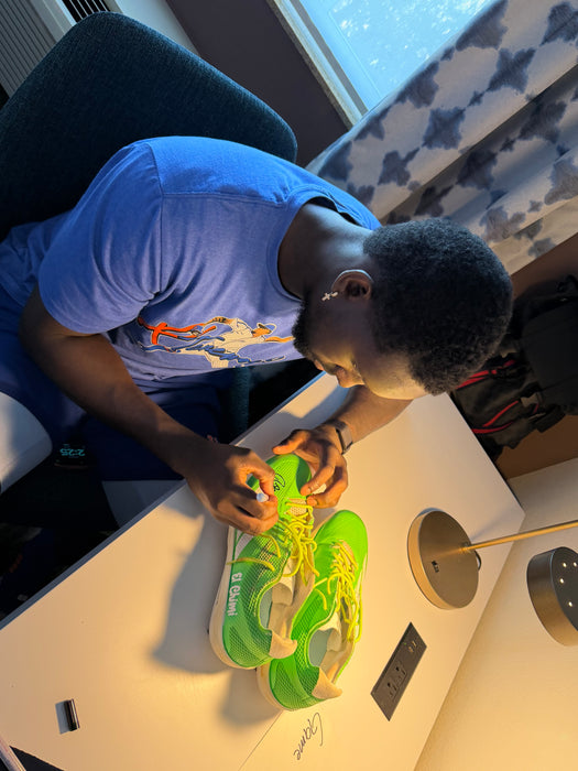 GAME USED Ronny Mauricio Autographed PAIR of Adidas Cleats w/ Game Used 2025 Inscription (JSA)