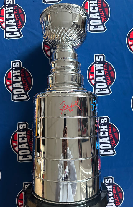 1994 New York Rangers Team Signed Full Size 25" Stanley Cup Trophy w/ 17 Autographs (Beckett)