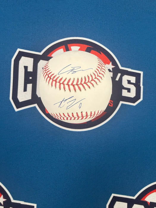Carson Benge & AJ Ewing DUAL Autographed Official Major League Baseball (JSA/Beckett)