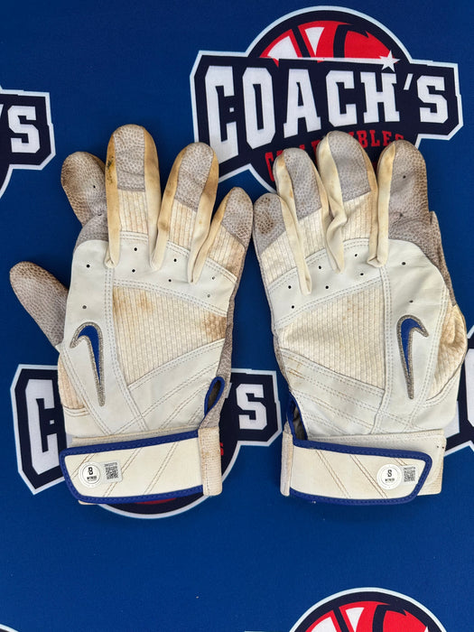 GAME USED David Wright Autographed PAIR of Nike Batting Gloves w/ Game Used Inscription (Beckett)