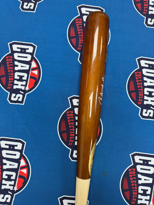 Ronny Mauricio Autographed GAME USED Bat from 2025 Season w/ Inscr (JSA)