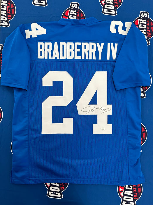 James Bradberry Autographed CUSTOM NY Giants Blue Home Jersey (JSA)
