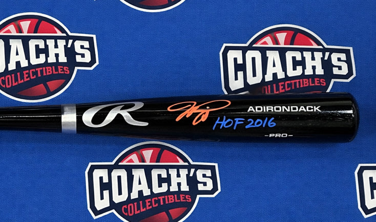 Mike Piazza Autographed Rawlings Black Pro Model Bat w/ HOF 2016 (Fanatics)