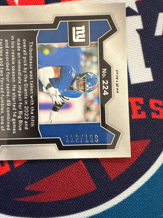 Kayvon Thibodeaux Autographed 2023 Panini Prizm #224 Blue 112/199 Card (GTP)