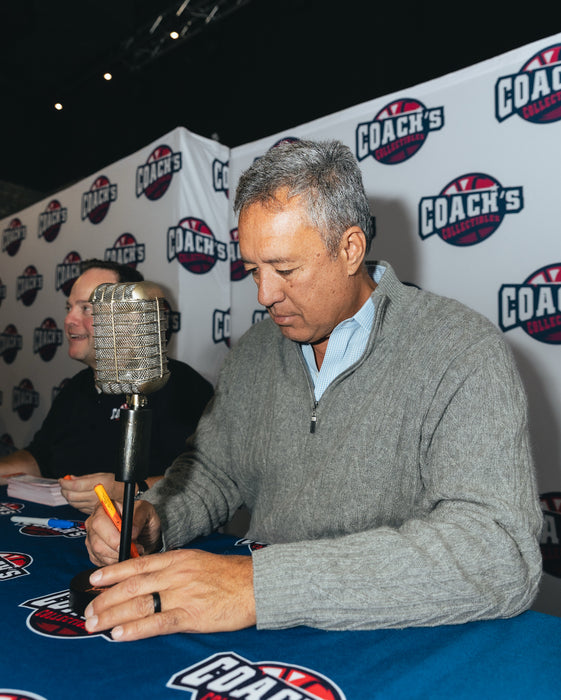 Keith Hernandez, Gary Cohen & Ron Darling Autographed 15” Vintage Mini Broadcaster Microphones (Beckett)
