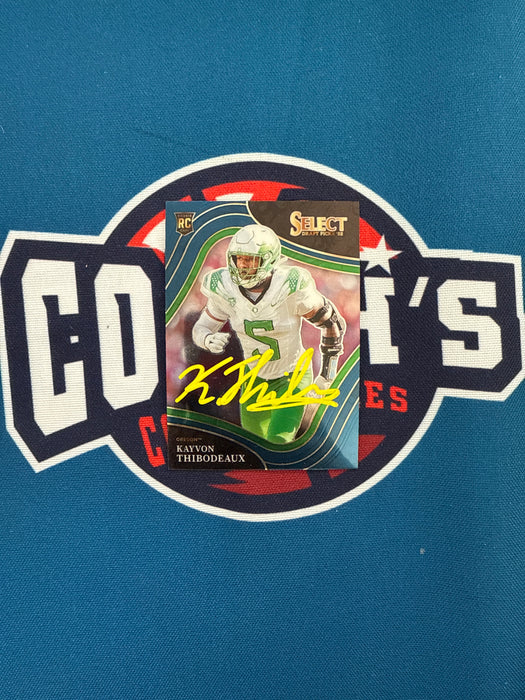 Kayvon Thibodeaux Autographed 2022 Panini Select Draft Picks Rookie Card (GTP)