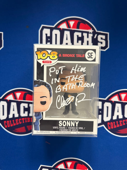 Chazz Palminteri Autographed CUSTOM Pop Figure w/ Put Him in the Bathroom (JSA)