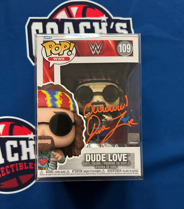 Mick Foley Autographed Dude Love Funko Pop #109 (JSA)