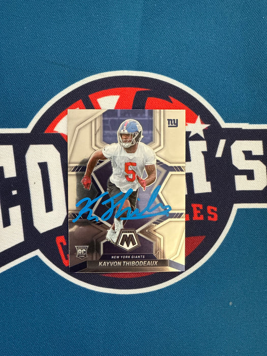 Kayvon Thibodeaux Autographed 2022 Panini Mosaic Rookie Card (GTP)