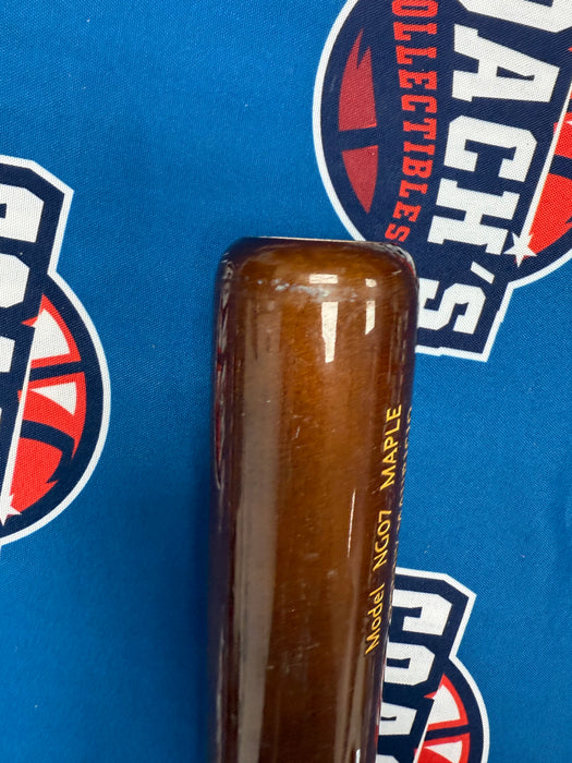 Ronny Mauricio Autographed GAME USED Bat from 2025 Season w/ Inscr (JSA)